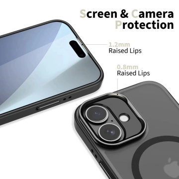 Etui Tech-Protect MagStand MagSafe do iPhone 17, czarny mat