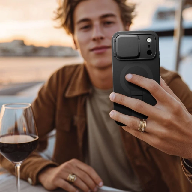 Etui Ochronne do iPhone 17 Pro Tech-Protect Kevlar Aura MagSafe Black