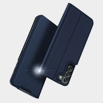 Ochranné flipové puzdro Dux Ducis Skin Pro pre Samsung Galaxy S22 Plus námornícka modrá