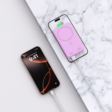 Зовнішній акумулятор Tech-Protect PB12 LifeMag 20000mAh MagSafe Lilac 15W