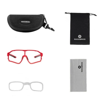Rockbros 10135R polarizační cyklistické brýle (červené)