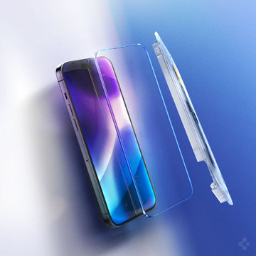 2x Tvrdené sklo Spigen Glas.TR „EZ FIT“ pre Apple iPhone 14 Pro Max Clear