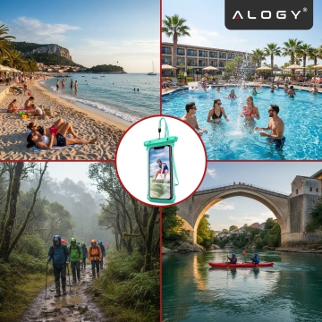 Vodotěsné pouzdro Alogy voděodolné univerzální IPX8 až 6,5 Black