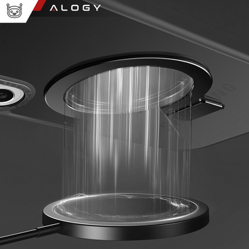 Alogy Stand Ring Case Броньований чохол для телефону MagSafe для Samsung Galaxy S23 Plus матовий чорний