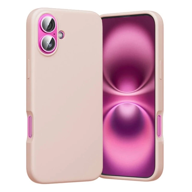 iPhone 16 Protective Case with MagSafe Vention Silicone Pink