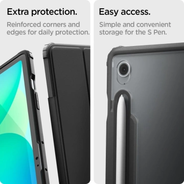 SPIGEN ULTRA HYBRID «PRO» GALAXY TAB S10 FE PLUS 13.1 X620 / X626B ЧОРНИЙ