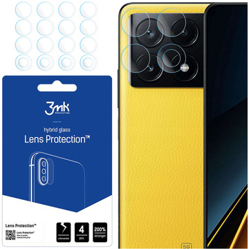 Гібридне скло для Xiaomi Poco X6 Pro 5G Camera Lens Protector 3mk Lens Protection 4x Set
