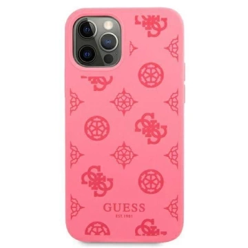 Pevné puzdro Guess GUHCP12LLSPEFU iPhone 12 Pro Max 6,7" fuksja/fushia Peony Collection