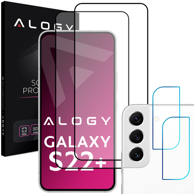 2x Alogy Glass Full Glue FC 2x скла для об’єктива камери для Samsung Galaxy S22 Plus