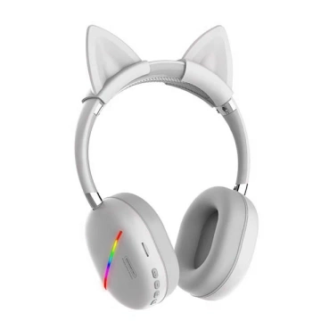 Bluetooth-навушники Somostel Kids білі SMS-CJ17 LED RGB