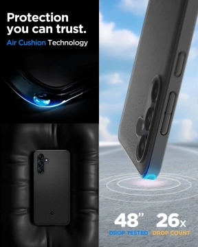 Etui Spigen Essential SandBlast pre Samsung Galaxy M55 5G Matte Black