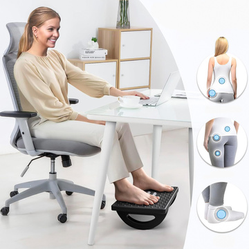 Office footrest foot rest legs foot massage for office work adjustable angle adjustment black