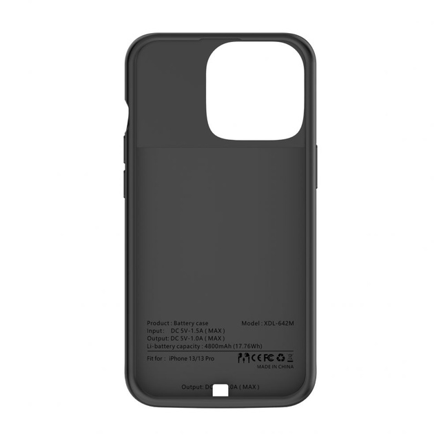 Etui powerbank PowerCase 4800mAh для Apple iPhone 13 / 13 Pro Black