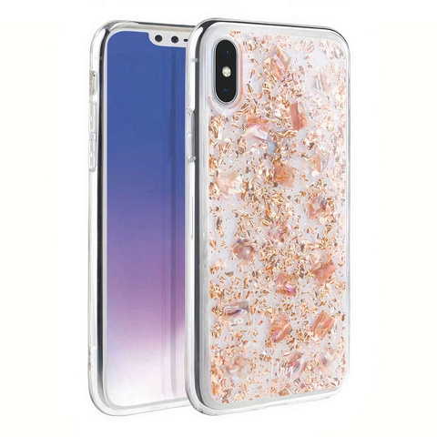 UNIQ puzdro Lumence Clear iPhone Xs Max rose gold / Rosedale rose gold