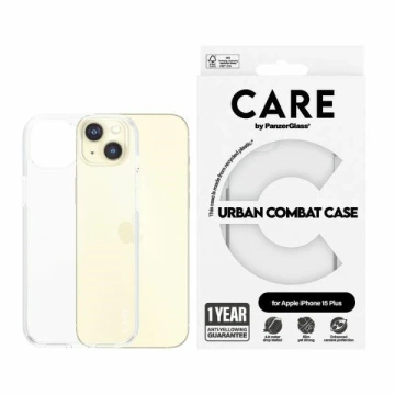 Průhledný kryt CARE by PanzerGlass Urban Combat pro iPhone 15 Plus 6,7"