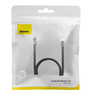 Baseus Speed ​​Seven network cable RJ45 10Gbps 1m black (WKJS010101)