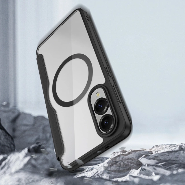 Pouzdro MagSafe pro Samsung Galaxy S25 Edge Black Skin X Pro - černé