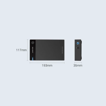 Корпус жорсткого диска Ugreen SATA 3.5'' USB 3.0 чорний (50422)