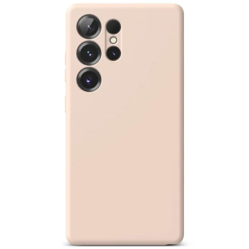 Чохол для Samsung Galaxy S25 Ultra з рожевим піщаним силіконовим кільцем, магнітним MagSafe