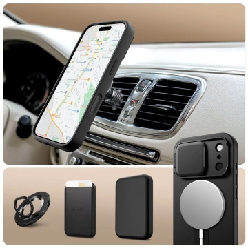 Etui Ochronne do iPhone 17 Pro Tech-Protect Kevlar Aura MagSafe Black