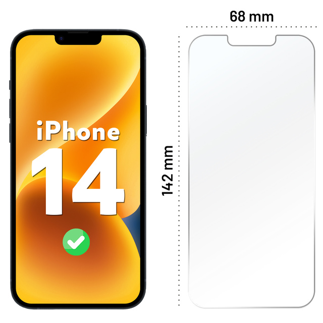 Гібридне скло для екрану Apple iPhone 14 Alogy Flexi Glass 9H Case Friendly плоский екран