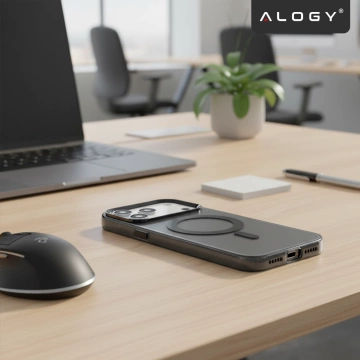 Pouzdro Apple iPhone 17 Pro – matný kryt MagSafe s ochranou čočky, tenký a odolný proti poškrábání, perfektně padne – Alogy Skinny MatteCase™ černý