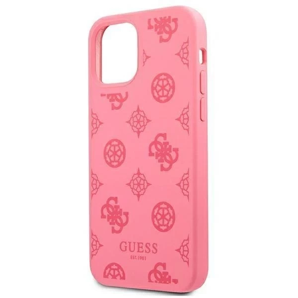 Guess GUHCP12LLSPEFU iPhone 12 Pro Max 6,7" fuksja/fushia pevný obal Peony Collection