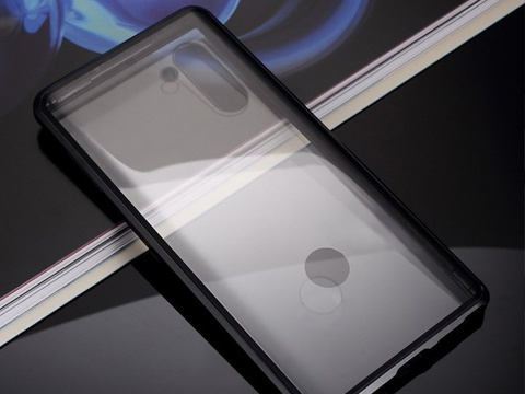 Double-sided Dr.Fit magnetic glass case for Galaxy Note 10 Silver