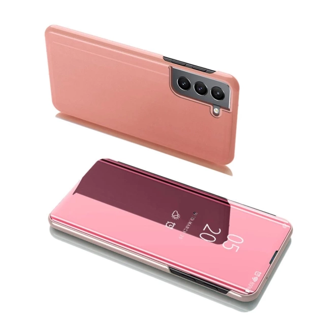 Clear View Case Klapphülle für Samsung Galaxy S22 (S22 Plus) pink