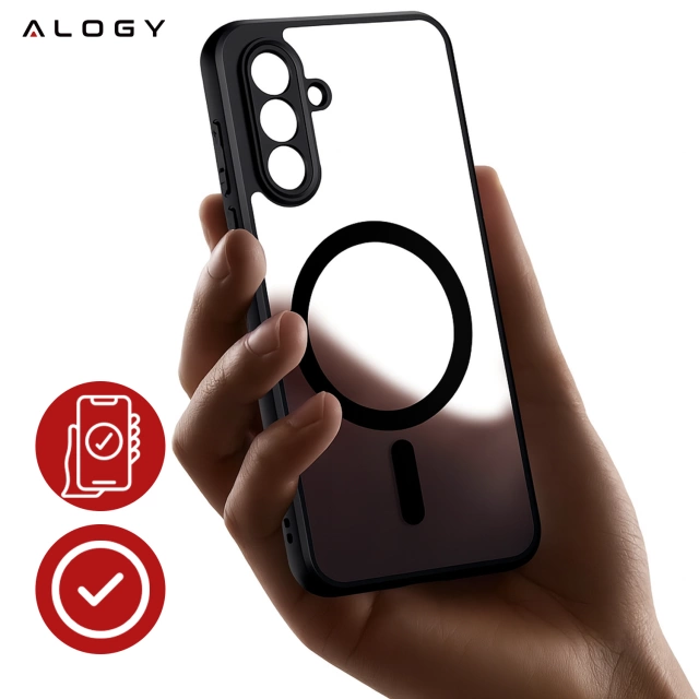 Etui do Samsung Galaxy A36 5G obudowa ochronna na telefon Alogy Matte HybridShield™️ Case Matowe Czarne