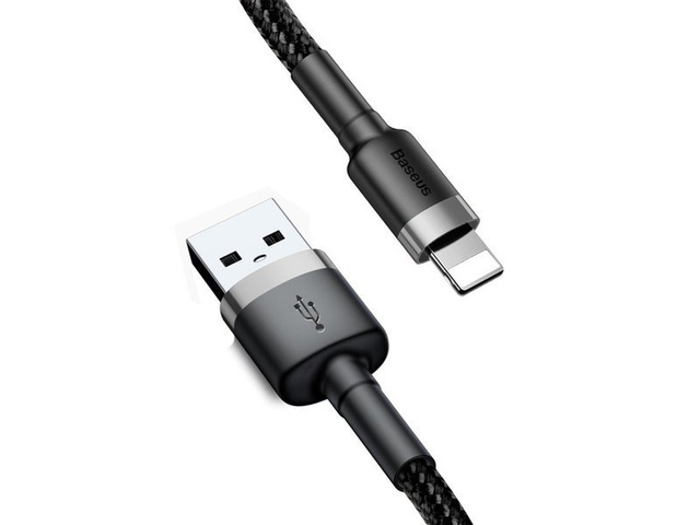 Baseus Cafule USB Lightning Cable for iPhone iPad iPod 2A 3m Black