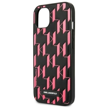 Protective phone case Karl Lagerfeld KLHCP13SMNMP1P for Apple iPhone 13 Mini 5.4" hardcase pink/pink Monogram Plaque