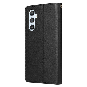 Schützende Flip-Leder-Brieftasche Alogy Wallet Case Handyhülle für Samsung Galaxy A54 5G Schwarzes Glas