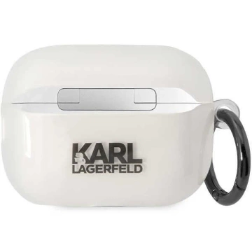 Protective case for headphones Karl Lagerfeld KLAP2HNCHTCT for Apple AirPods Pro 2 cover transparent Ikonik Choupette