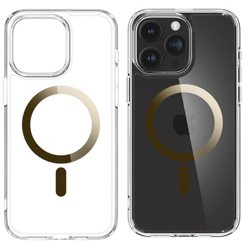 Puzdro Spigen Ultra Hybrid Mag MagSafe pre Apple iPhone 15 Pro Max Gold