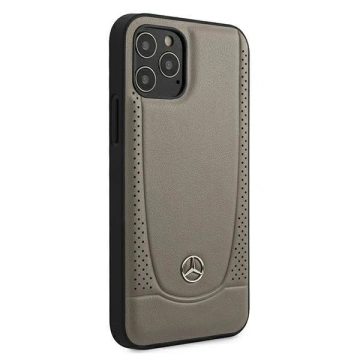 Mercedes MEHCP12LARMBR protective case for Apple iPhone 12 Pro Max 6.7" brown/brown hardcase Urban Line
