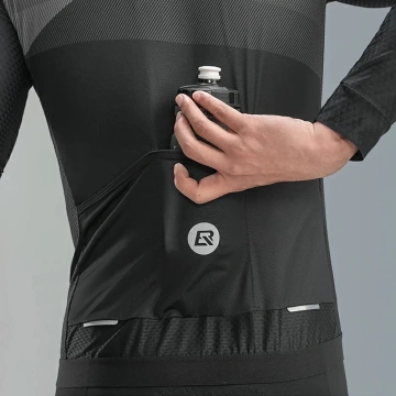 Rockbros 15120009005 Long Sleeve Cycling Jersey Spring/Summer XXL - Black