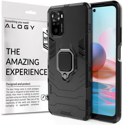 Etui Alogy Stand Ring Armor для Xiaomi Redmi Note 10/10s czarne