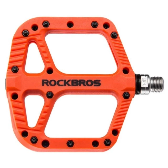 Rockbros 2018-12AOR Platform Bike Pedals Orange