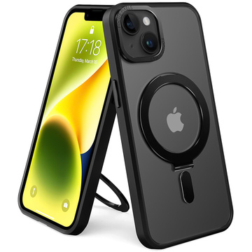 Захисний чохол для телефону Alogy Armored Stand Ring Case для MagSafe для Apple iPhone 14 Plus Black Glass