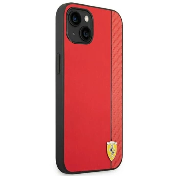 Phone case Ferrari FEHCP14MAXRE for Apple iPhone 14 Plus 6.7" red/red hardcase Carbon