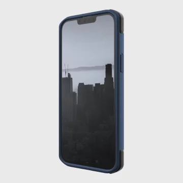 Raptic Secure Case iPhone 14 s modrým pancéřovaným krytem MagSafe