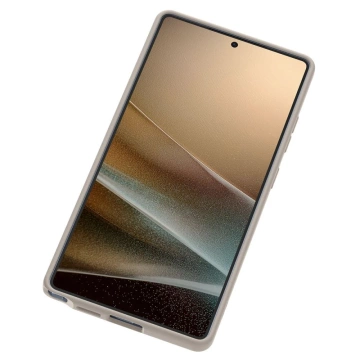 Silikonový pouzdro Spigen pro Samsung Galaxy S25 Ultra, přírodní titanium, s magnetem MagSafe.