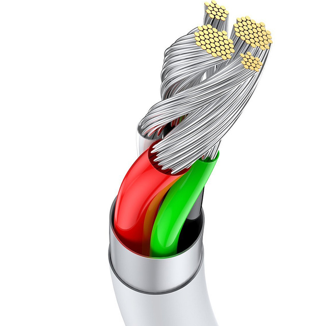 Кабель Baseus Superior довжиною 1 м USB – USB-C Type C 66 Вт, білий кабель