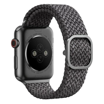 Pasek UNIQ Aspen do Apple Watch 40/38/41mm Series 4/5/6/7/8/SE/SE2 Braided szary/granite grey