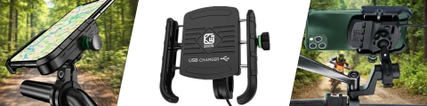 Motorrad Handyhalter Kewig KWG-M8 mit QC 3.0 Ladegerät