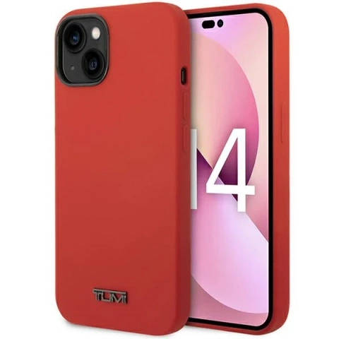 Pevné puzdro Tumi Liquid Silicone pre iPhone 14 Plus červeno/červené