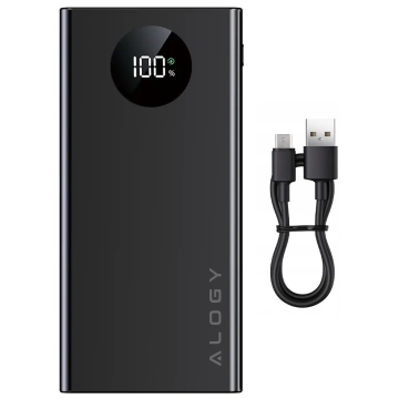 PowerBank Alogy TurboCharge 120W PD PowerDelivery fast charging 10000mAh 2x USB-A 1x USB-C Black