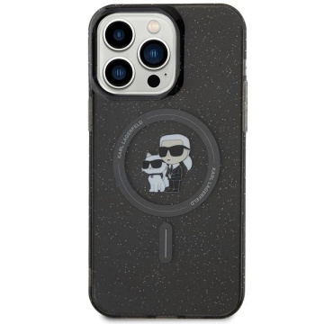 Karl Lagerfeld KLHMP15XHGKCNOK iPhone 15 Pro Max 6,7" čierny/čierny pevný obal Karl