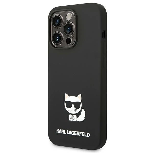 Etui Karl Lagerfeld KLHCP14XSLCTBK für iPhone 14 Pro Max 6,7" Hardcase Silikon Choupette Body czarny/black
